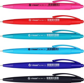 Długopis olejowy Vigor G2 wkład niebieski 0,7mm Vinson