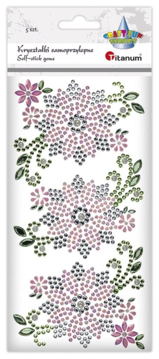 Kryształki Craft-Fun Series kwiaty różowe Titanum (24MH03218)