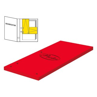 Przekładka czysta 1/3 A4 czerwona 160g 50k Protos