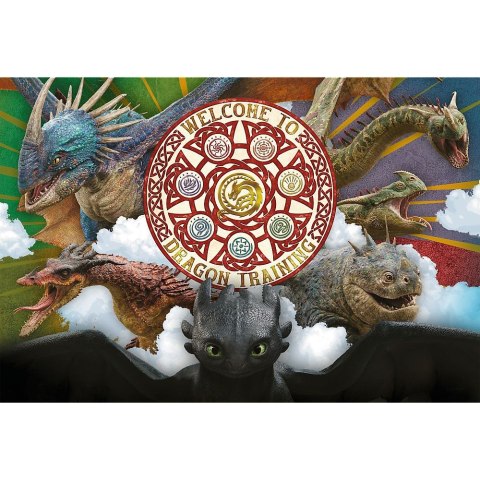 Puzzle Jak Wytresowac Smoka Smoki w akcji 100 el. Trefl (16524)