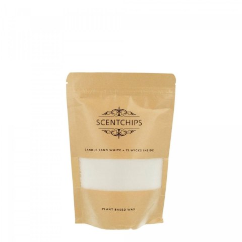 Świeca piaskowa 250g biała Pavoncella (8716516204246)