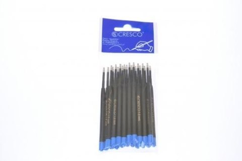 Wkład do długopisu wielkopojemny wkład niebieski 0,6mm Cresco (033252)