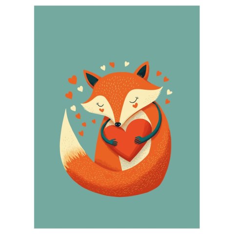 Zeszyt Heart A5 32k. 70g podwójna linia kolor Unipap