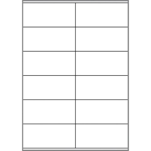 Etykieta samoprzylepna uni 12 biały [mm:] 105x48 Galeria Papieru (240450)