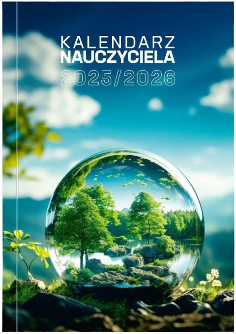Kalendarz nauczyciela książkowy (terminarz) PCV EKO bezbarwny A5 Wydawnictwo Wokół Nas (A5TN078B)