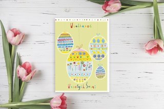 Kartka składana Wielkanoc Pisanki B6 Henry (5907465667104)