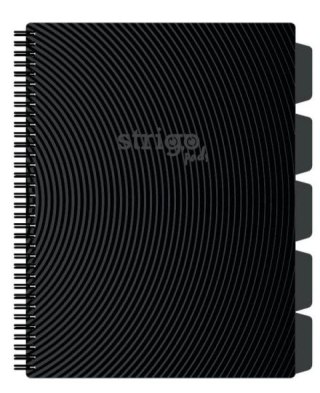 Kołozeszyt (kołonotatnik) BASIC SZARY A4 100k. 80g krata Strigo (PADS055)