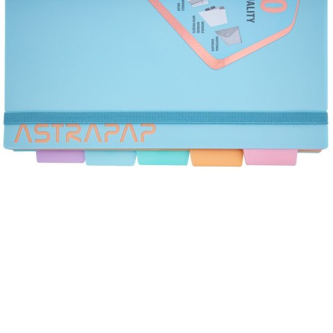 Kołozeszyt (kołonotatnik) pastel B5 200k. 80g krata Astrapap (107023002)