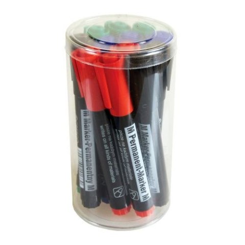 Marker permanentny wkład mix okrągła końcówka Cresco