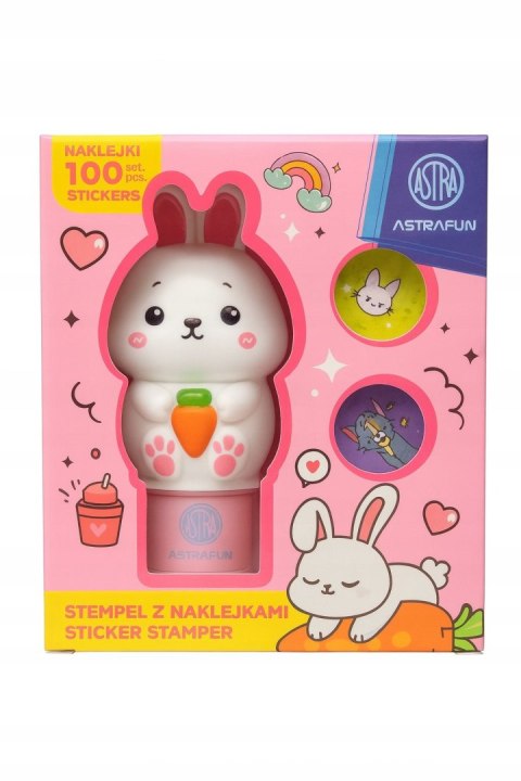 Pieczątka Królik z naklejkami Astra Fun (335025902)