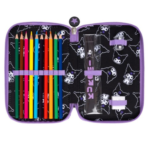 Piórnik KUROMI BLACK St.Majewski (podwójny)