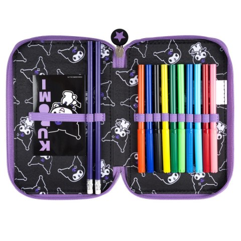 Piórnik KUROMI BLACK St.Majewski (podwójny)