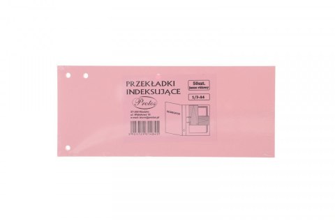Przekładka czysta indeksująca A4 różowy jasny 160g 50k Protos
