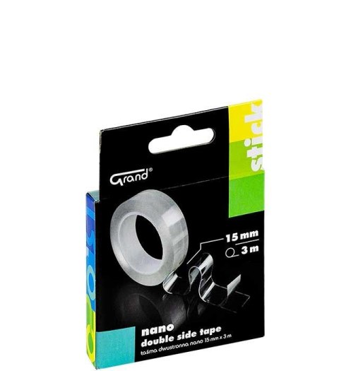 Taśma dwustronna krystaliczna nano 15x3 [mm x m] Grand (130-1955)