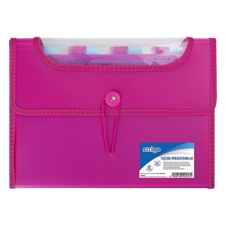 Teczka z przegródkami A4 kolor: różowa 12 przegródek Strigo (SF036)