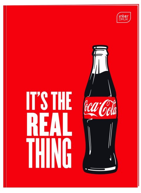 Zeszyt COCA COLA MAT+UV A4 32k. 70g krata Interdruk