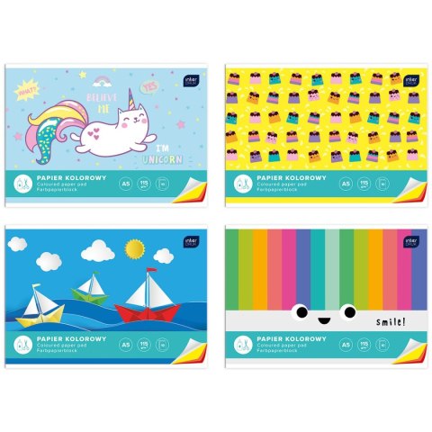 Zeszyt papierów kolorowych A4 10k Interdruk (ZEPKA4)