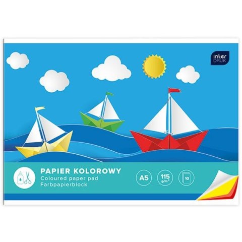 Zeszyt papierów kolorowych A4 10k Interdruk (ZEPKA4)