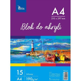 Blok artystyczny szkicownik A3 190g 15k Tetis (KB012-A4)