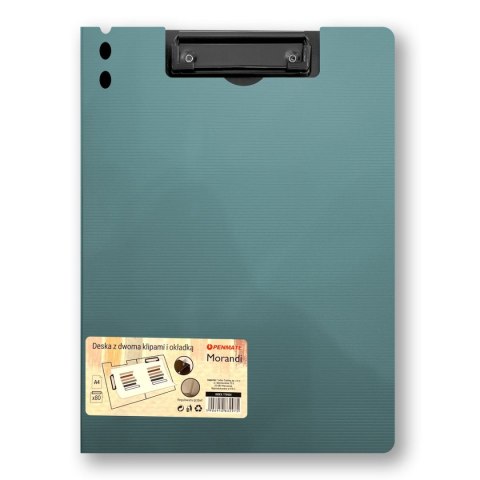 Deska z klipem (podkład do pisania) MORANDI A4 z klipem niebieskoszara 5906910832883 A4 niebieska jasna Penmate (TT8882)