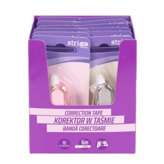 Korektor w taśmie (myszka) 5mmx6m Strigo (SSC454-457)