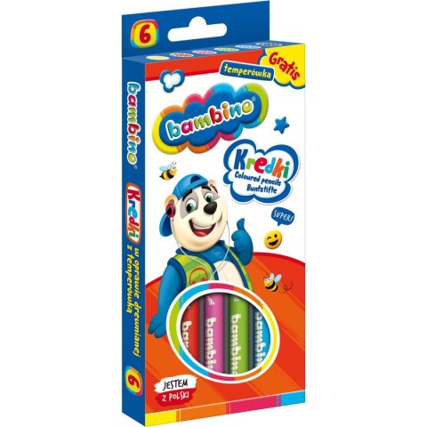 Kredki ołówkowe Bambino 6 kol. St.Majewski