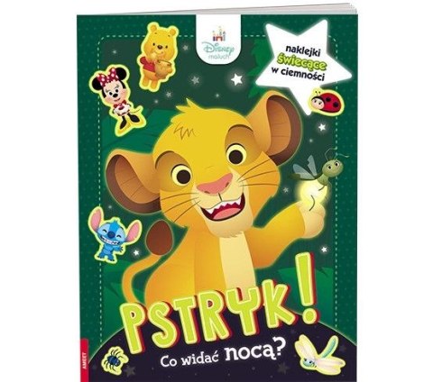 Książka dla dzieci Disney Maluch. Pstryk! Co widać nocą? Ameet (GLO - 9201)