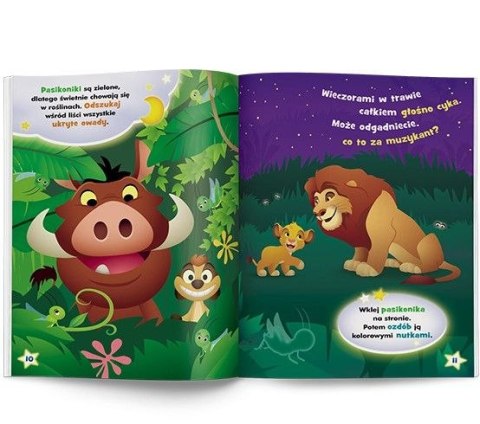 Książka dla dzieci Disney Maluch. Pstryk! Co widać nocą? Ameet (GLO - 9201)