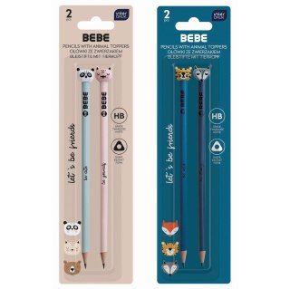 Ołówek BB FRIENDS Girls HB Bebe (2szt)