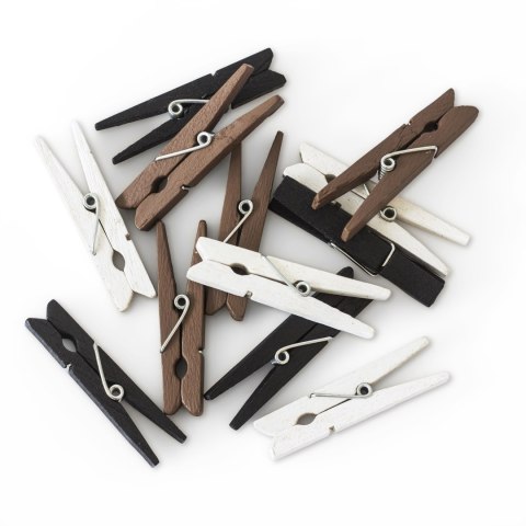 Ozdoba drewniana klamerki 47 mm mix natura Galeria Papieru (253009)