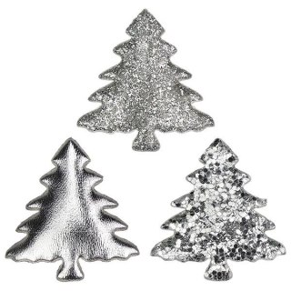 Ozdoba materiałowa Craft-Fun Series Srebrne choinki Titanum (BJ25042704)