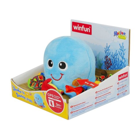 Pluszak interaktywny ośmiornica tańczy i wibruje Smily Play (000142)