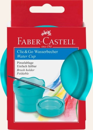 Pojemnik na wodę Clic&Go Turkusowy Faber Castell (181580 FC)