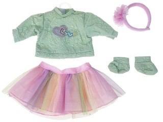 Ubranko dla lalki 45cm, torba PVC Adar (590953)