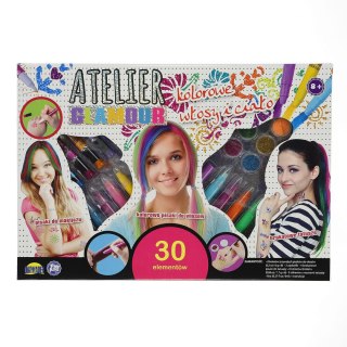 Zestaw piękności Atelier Glamour Brokatowe paznokcie Dromader (130-00861)