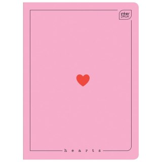 Zeszyt UV HEARTS A5 60# A5 60k. 70g krata Interdruk (5902277326775)