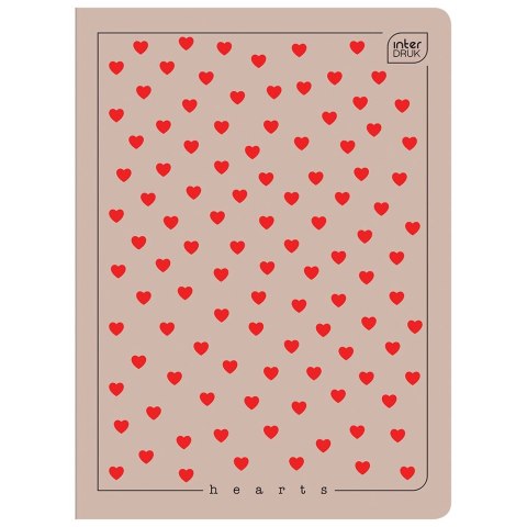 Zeszyt UV HEARTS A5 60# A5 60k. 70g krata Interdruk (5902277326775)