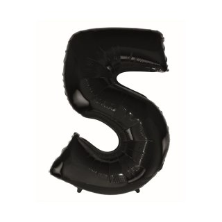 Balon foliowy cyfra 5 CZARNA 45cal Godan (FG-C85CZ0)