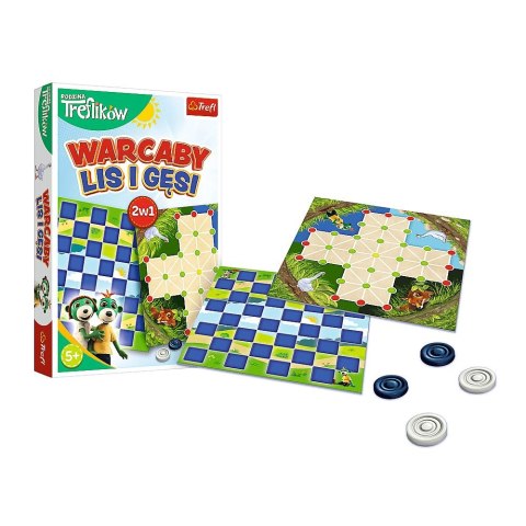 Gra planszowa Rodzina Treflików Rodzina Treflików Warcaby, lis i gęsi Trefl (02301)