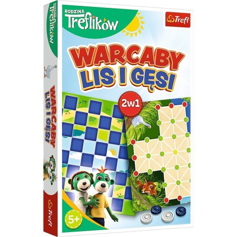 Gra planszowa Rodzina Treflików Rodzina Treflików Warcaby, lis i gęsi Trefl (02301)