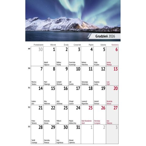 Kalendarz biurkowy miesięczny Pejzaże 240mm x 150mm Press (5904830713602)