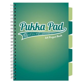 Kołozeszyt (kołonotatnik) BOOK DARK TEAL A4 kratka 503260803104 A4 200k. 80g krata Pukka (3104)