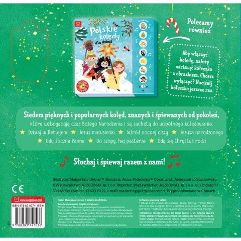 Książka dla dzieci Kolędy dla dzieci. Słuchaj i śpiewaj! Aksjomat