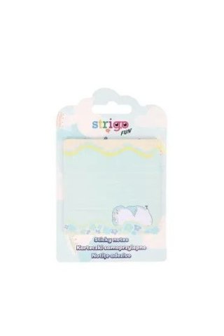 Notes samoprzylepny (karteczki) sampoprzylepne niebieskie niebieski 20k Strigo (SSN053)