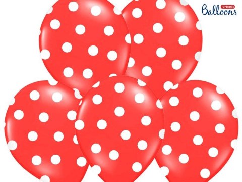 Balon gumowy Pastel Poppy Red 50 szt czerwony Partydeco (SB14P-223-007JW)