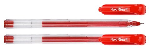 Długopis FLEXI GEL żelowy czerwony wkład czerwone 0,6mm Penmate (TT8502)
