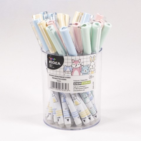 Długopis wymazywalny wkład niebieski 0,7mm Kidea (DWAKA)