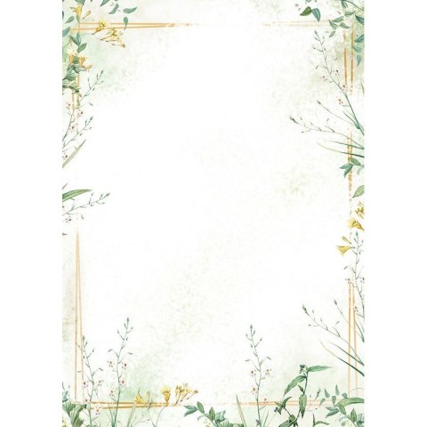 Papier ozdobny (wizytówkowy) łąka A4 100g Galeria Papieru (233910)