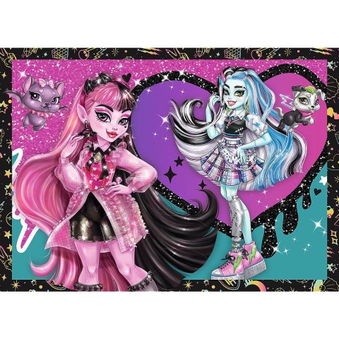 Puzzle Planeta Milo Elekryzujący dzień Monster High 4w1 el. Trefl (34655)