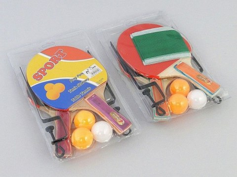 Rakietka do tenisa stołowego zestaw rakietki + piłka + siatka Adar (216907)